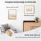 12x16 Picture Frame with Mat for 8.5x11, Solid Oak Wood Frame w/Tempered Real Glass, Wooden Certificate Document Frame Horizontal and Vertical Formats for Wall with Wall Hook Included, Natural